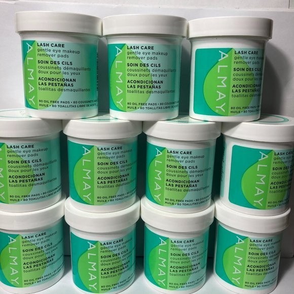 Almay Lash Care Gentle Eye Makeup Remover Pads 11 Tubs 80ct DISCONTINUED - Picture 1 of 16